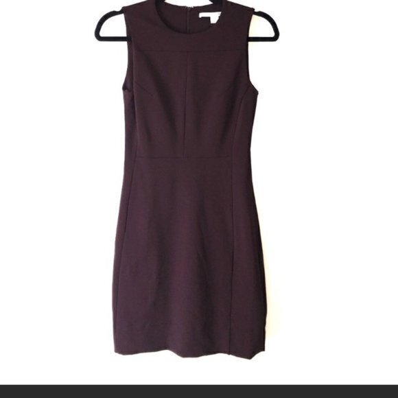 Diane Von Furstenberg Reona Dress Aubergine- Women's Size 2 - Picture 1 of 12